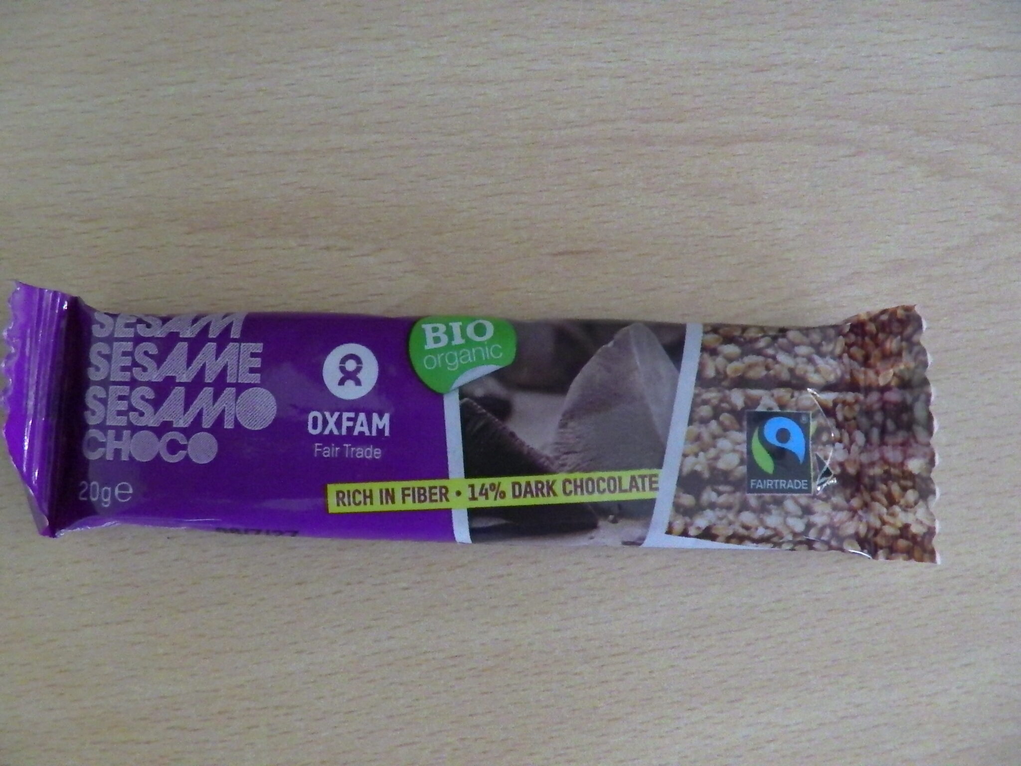 Barre de sésame chocolat