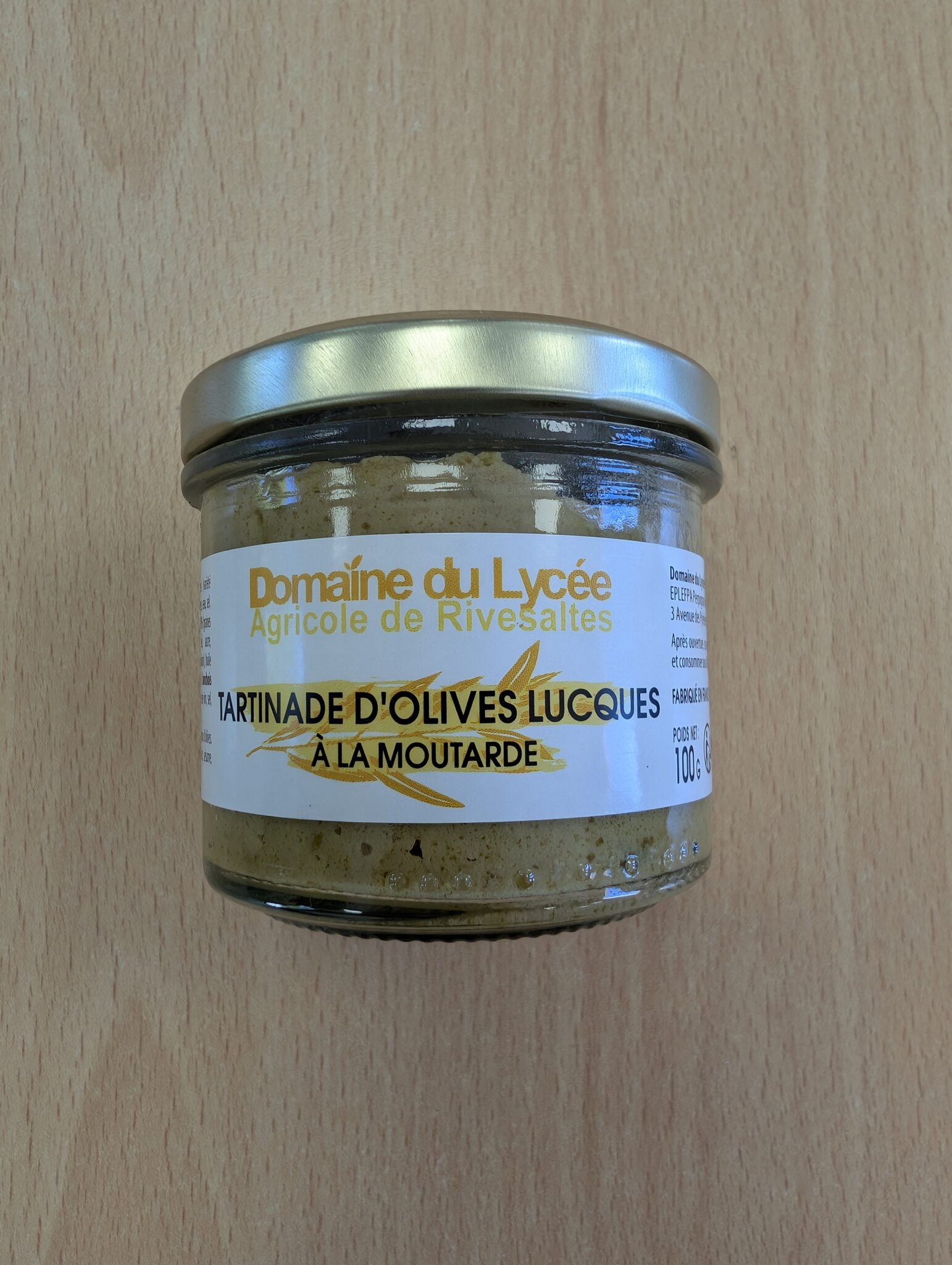 Tartinable d&rsquo;olives et moutarde